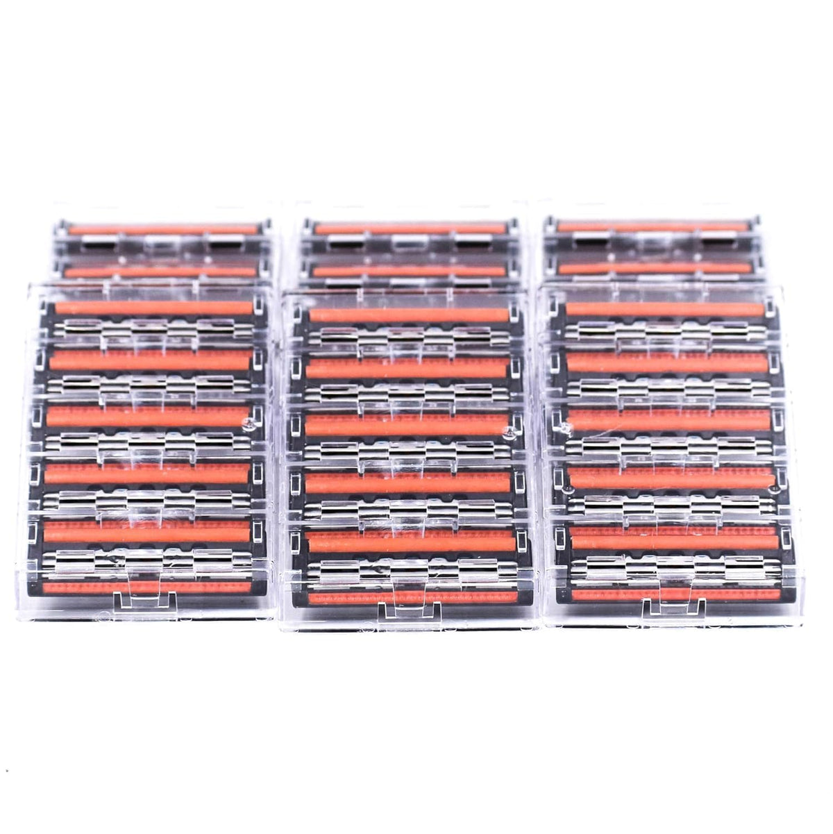 Taconic Shave front packaging showing 30 cartridges for long-lasting supply and value
