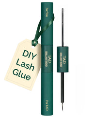 TAD Beauty front packaging showing dual-sided adhesive and benefits