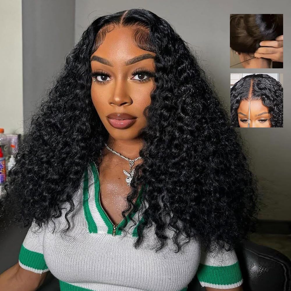 Tahikie front view showing natural curls and ready-to-wear benefit