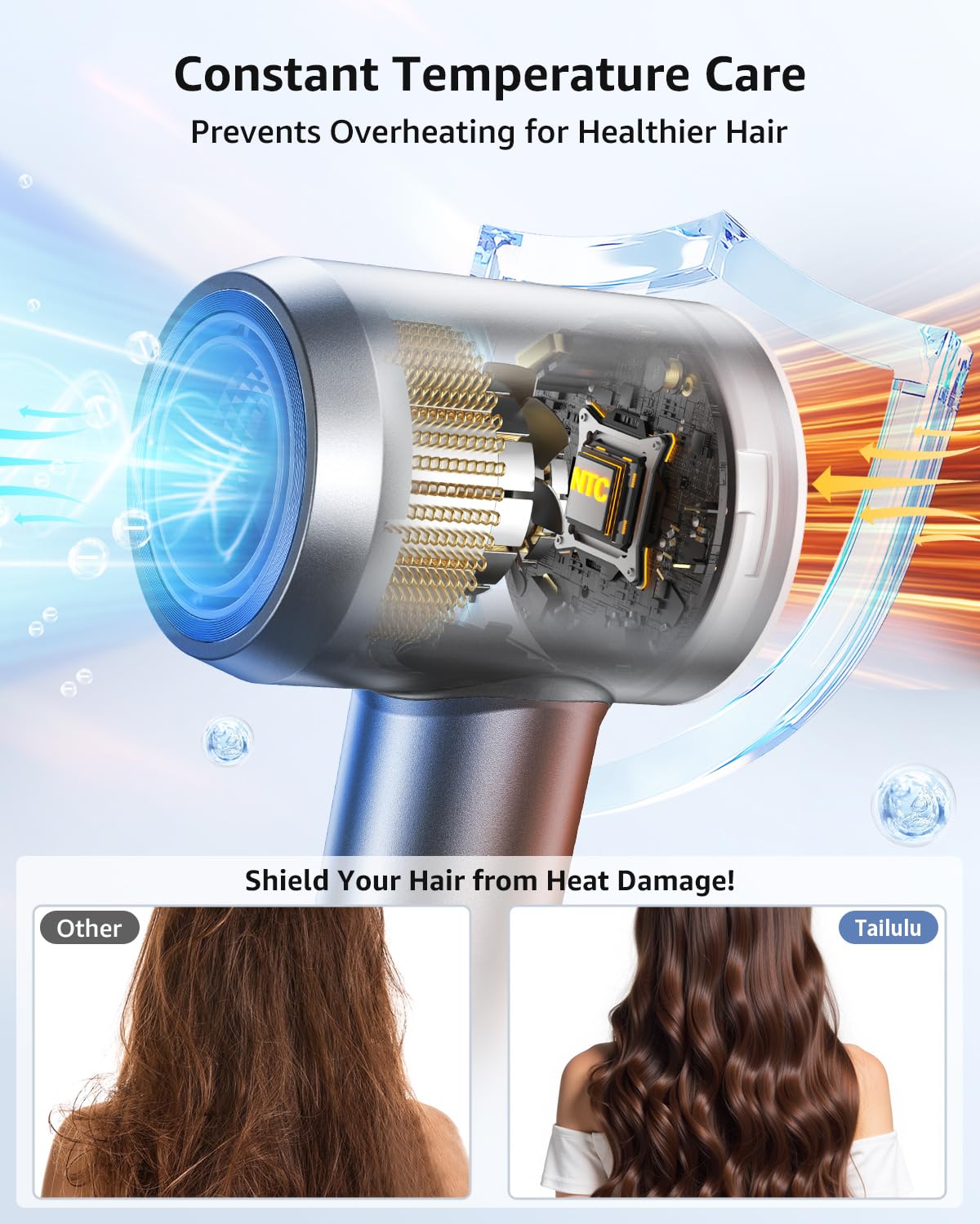 Tailulu magnetic nozzle detail for precise styling and control