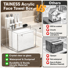 TAINESS drawer open revealing organized disposable towels for easy access