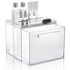TAINESS front view showing clear acrylic organizer and tidy appearance