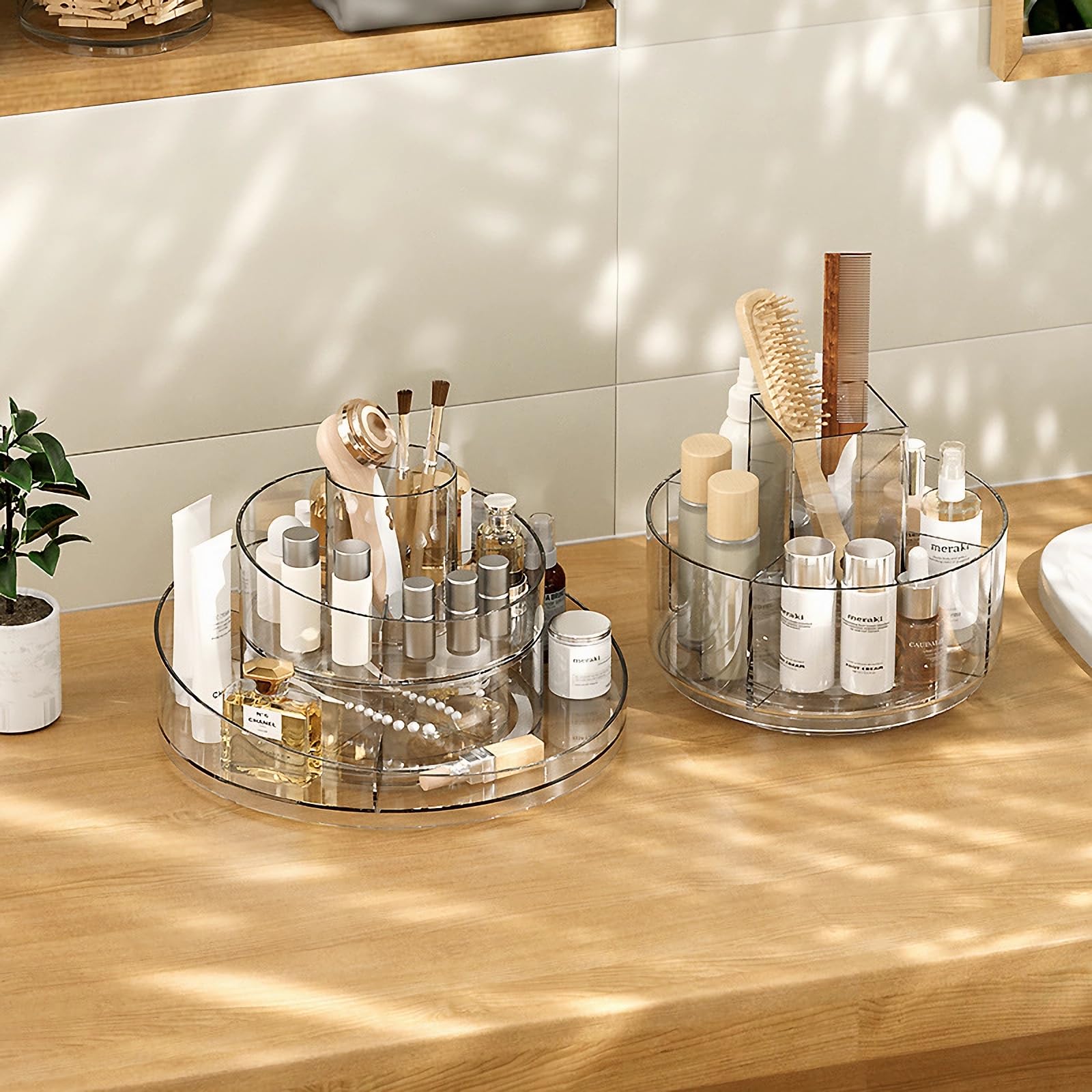 Taiuloo on a vanity in a lifestyle scene keeping everyday items accessible