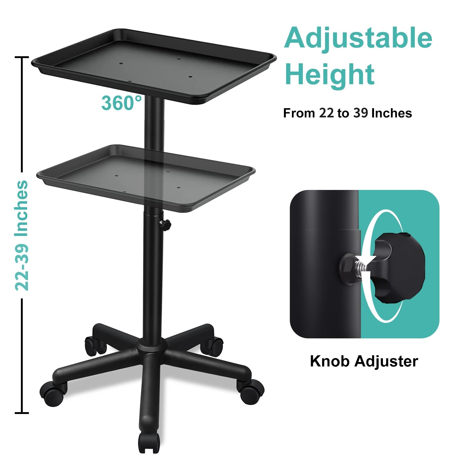 Takeashine close-up of adjustable height mechanism for ergonomic positioning benefit
