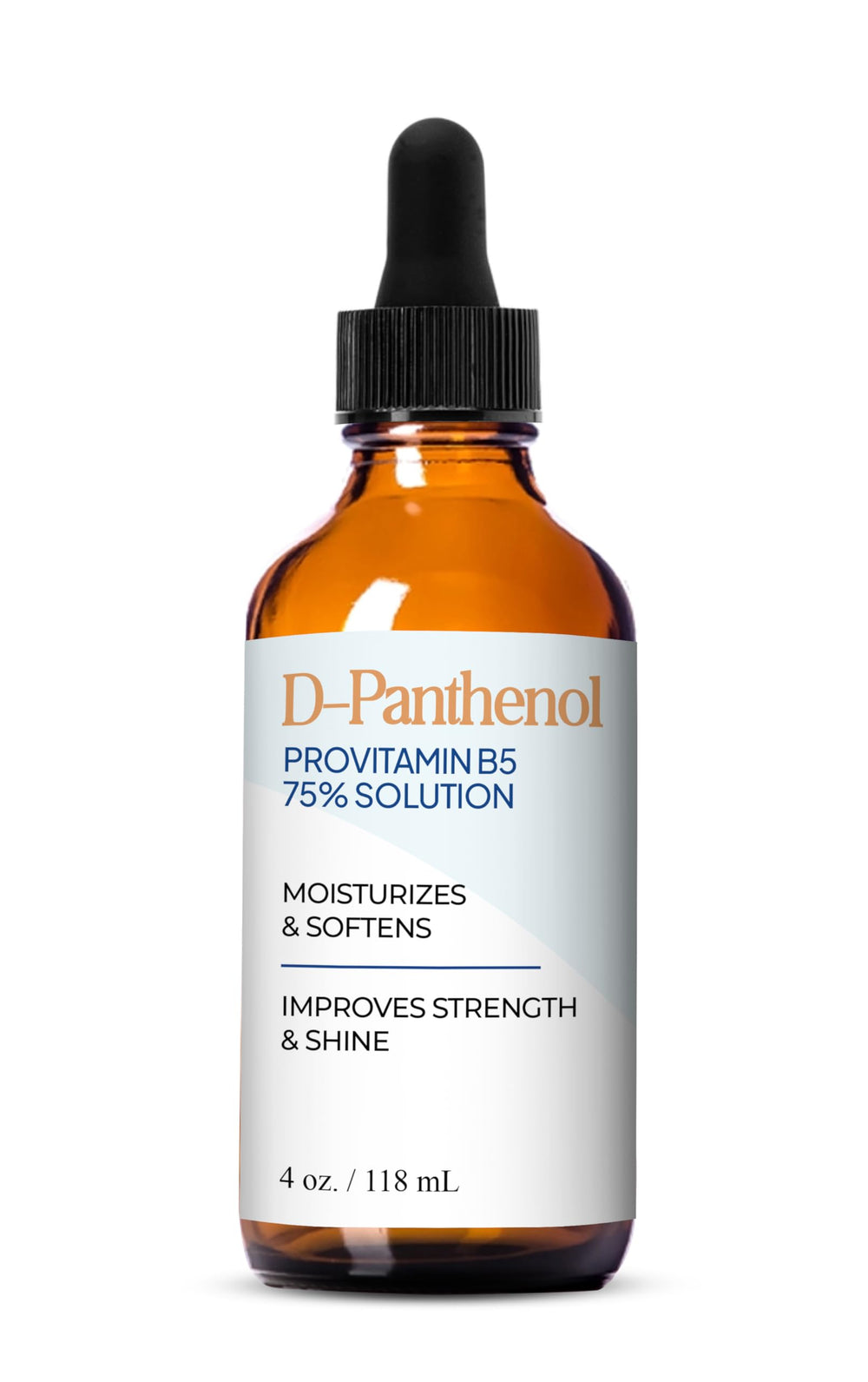 Talsen Chemicals front bottle view showing clear D-Panthenol solution and labeling, easy identification benefit