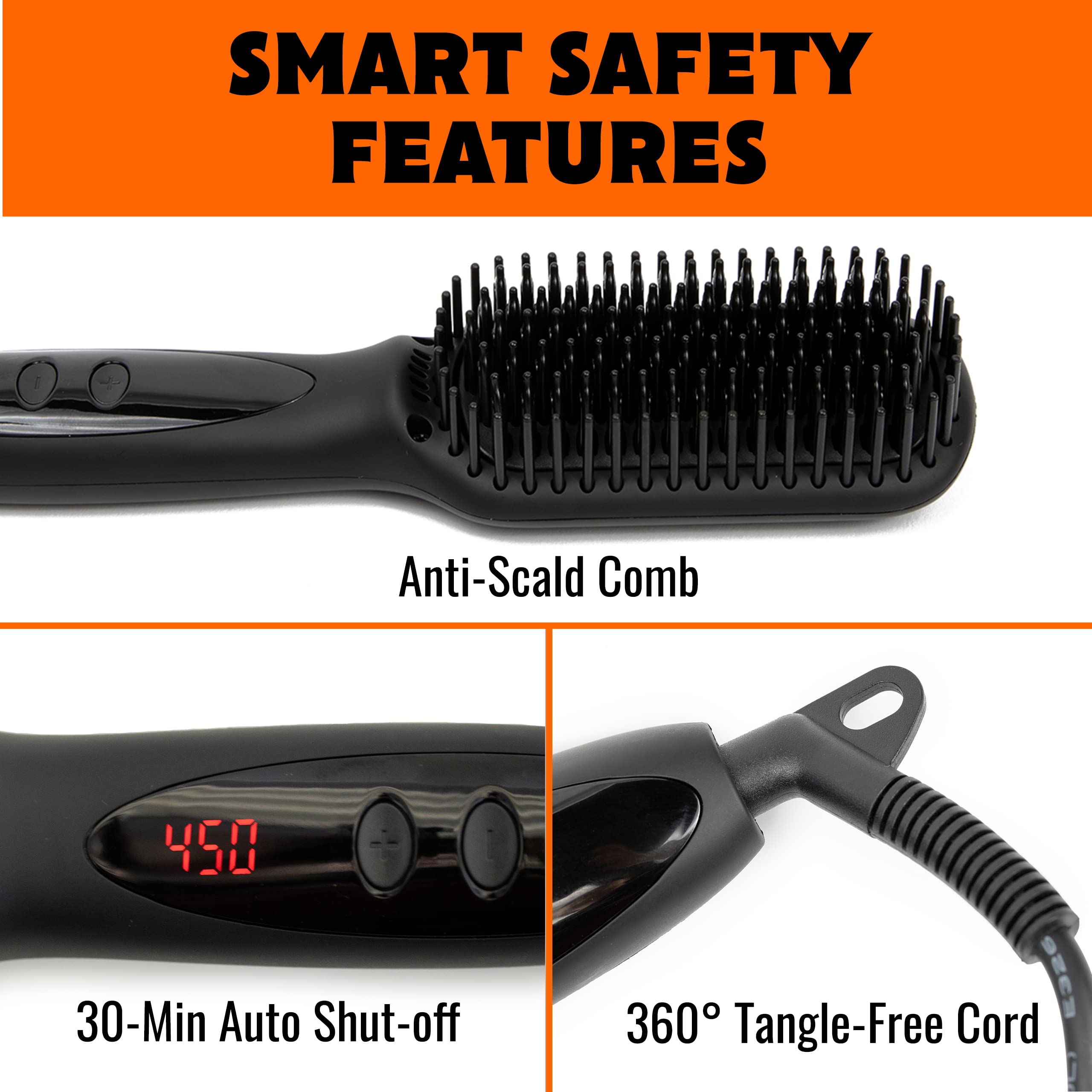Tame The Wild Pro in use styling beard for quick grooming