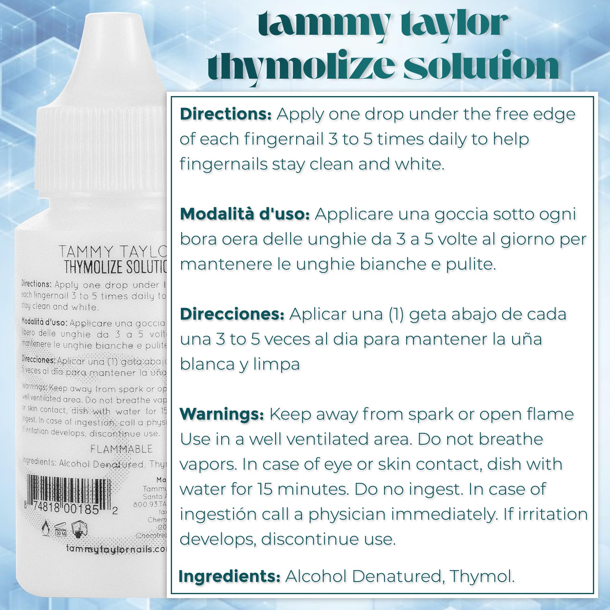 Tammy Taylor dropper application demonstrating precise one-drop use for targeted treatment