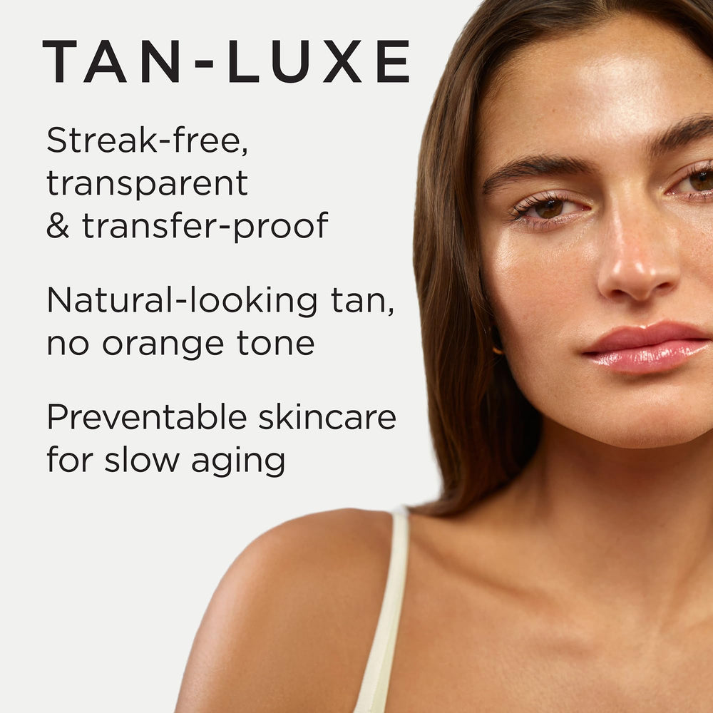 TAN-LUXE application with fingers for even, streak-free blending