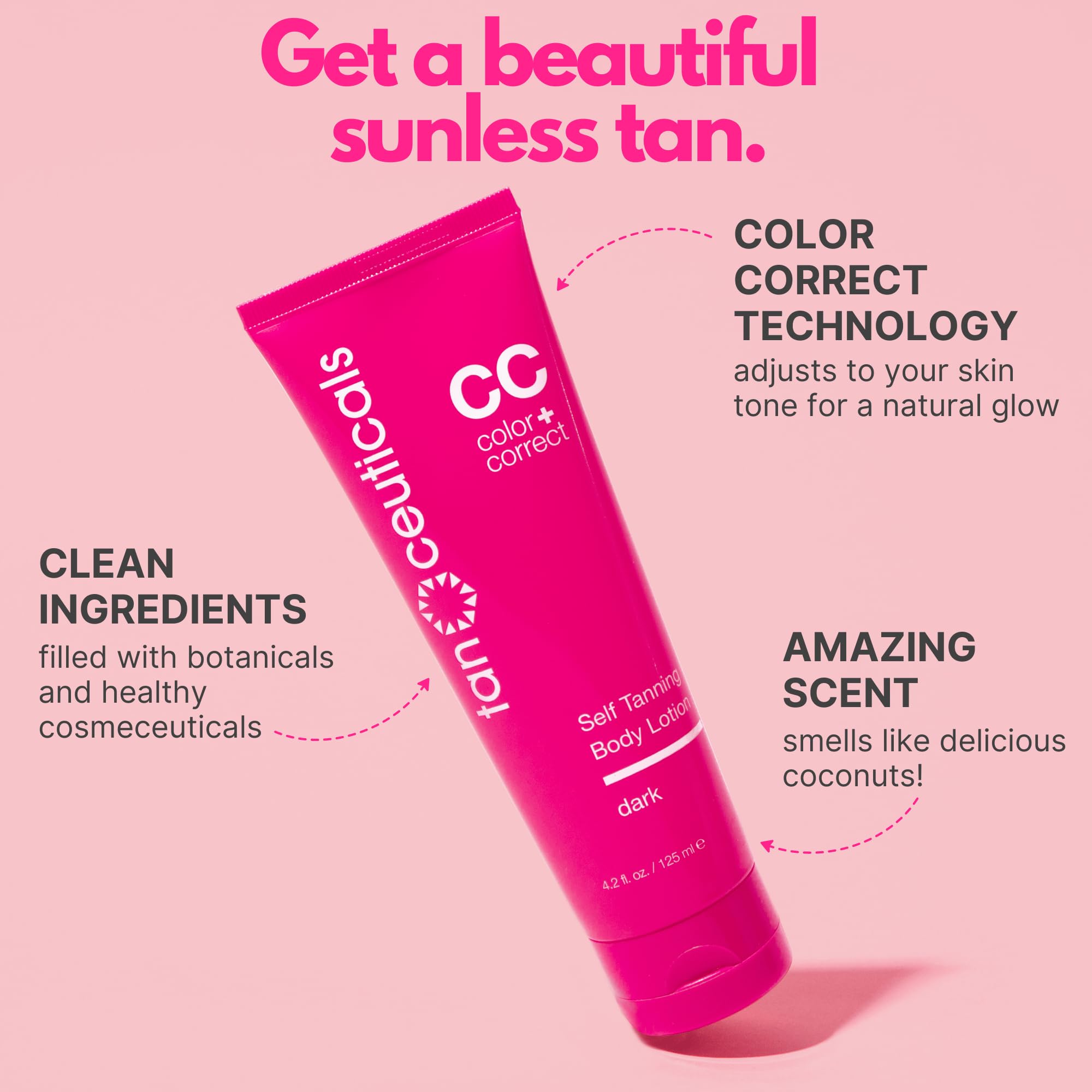Tanceuticals lotion texture close-up highlighting smooth blendability