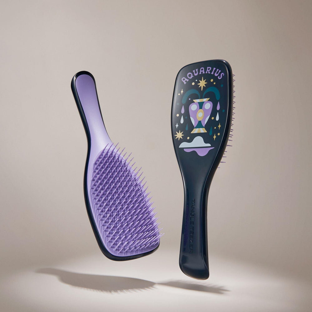 TANGLE TEEZER Aquarius lifestyle vanity display styled with cosmetics for a decorative touch