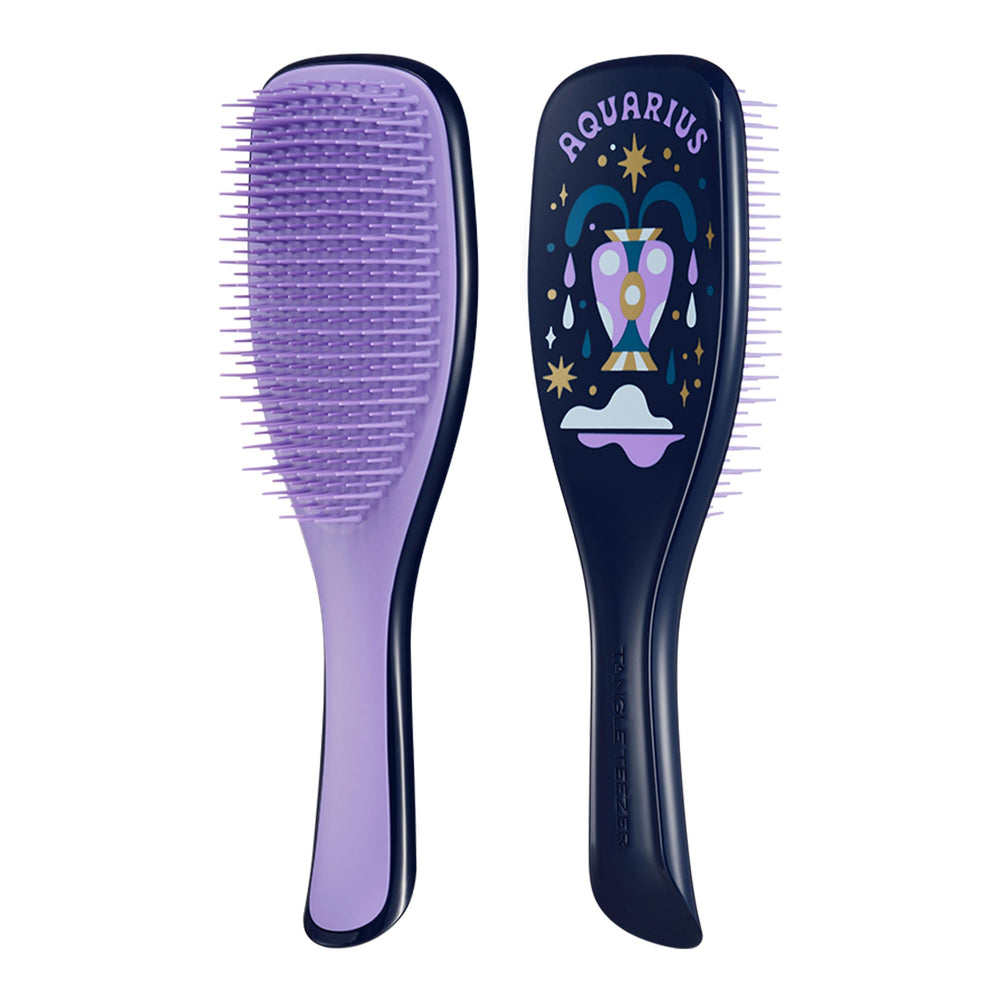 TANGLE TEEZER Aquarius packaging and label focused view showing product name and zodiac icon