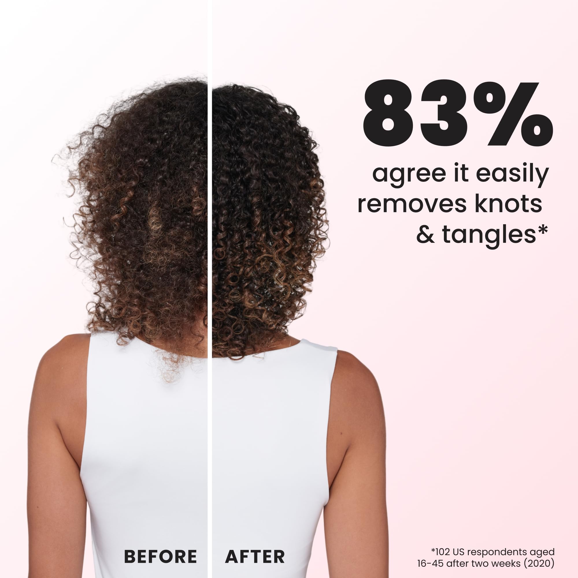 TANGLE TEEZER detangling wet 3C–4C curls reducing breakage
