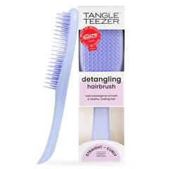 TANGLE TEEZER front view showing compact sweet lavender brush for easy daily detangling