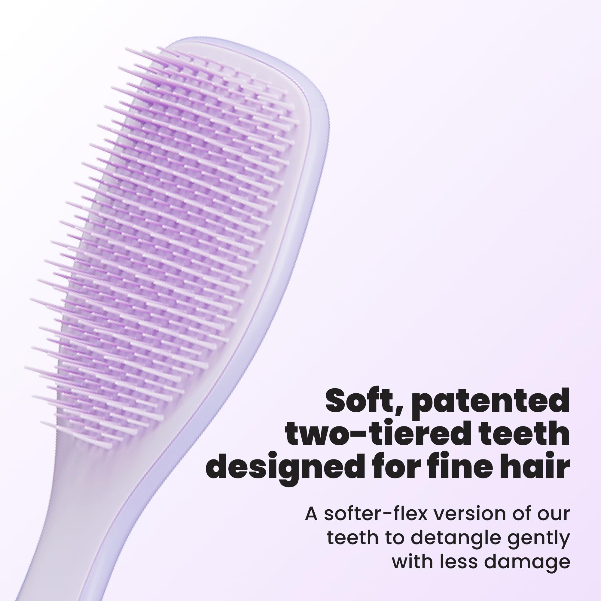 TANGLE TEEZER back view displaying compact profile and comfortable grip for daily use
