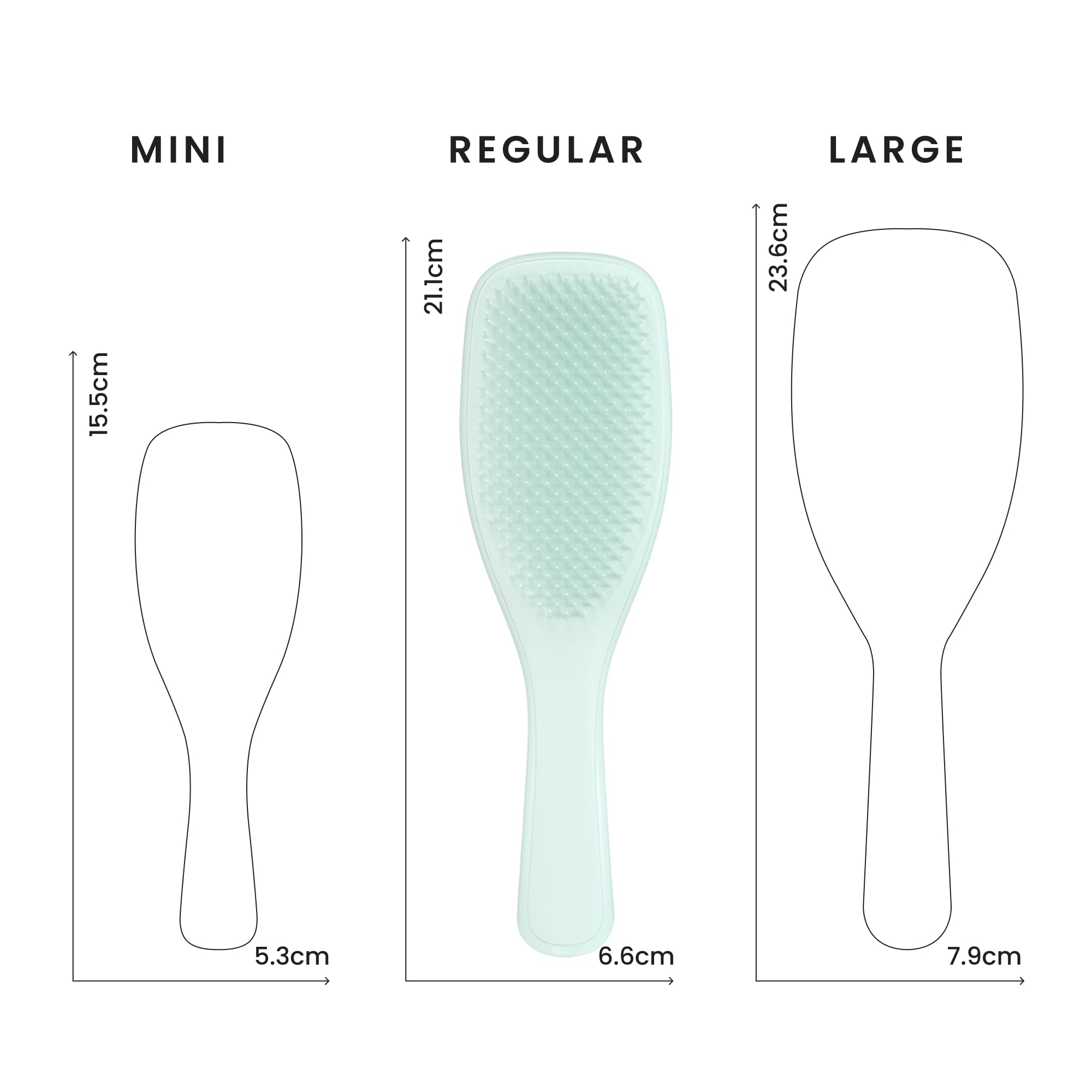 TANGLE TEEZER label close-up showing patented two-tier teeth benefit