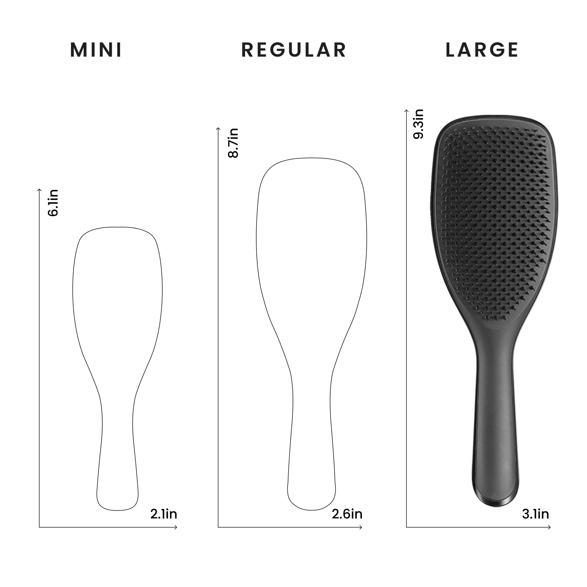 TANGLE TEEZER label and features close-up showing product information at a glance
