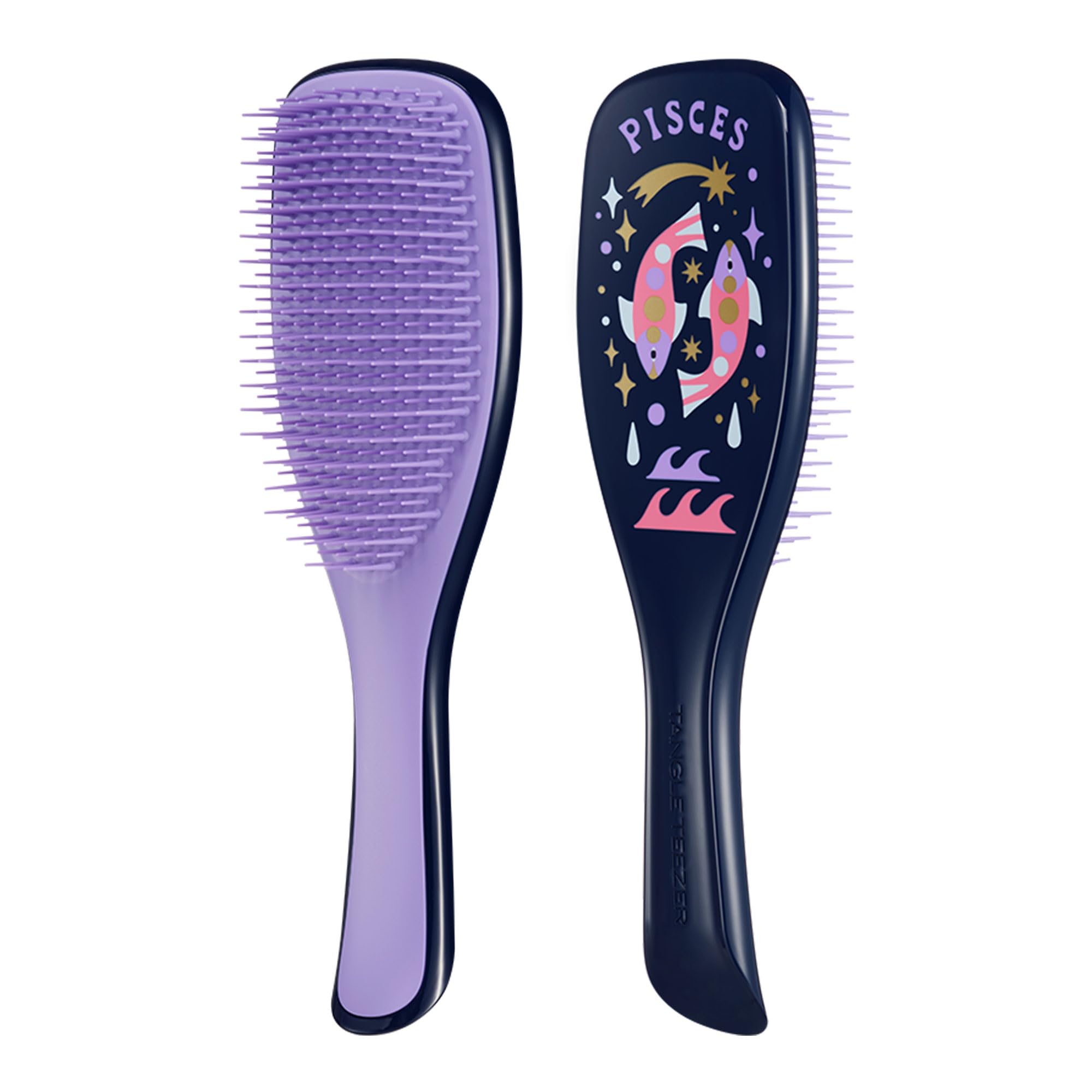 TANGLE TEEZER on bathroom vanity in lifestyle scene for travel and daily use