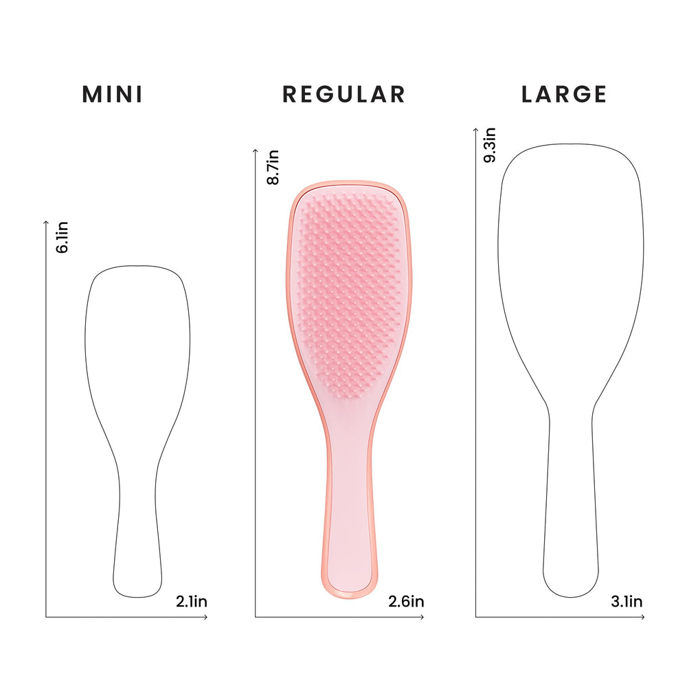 TANGLE TEEZER held in hand to show size for sectioning hair