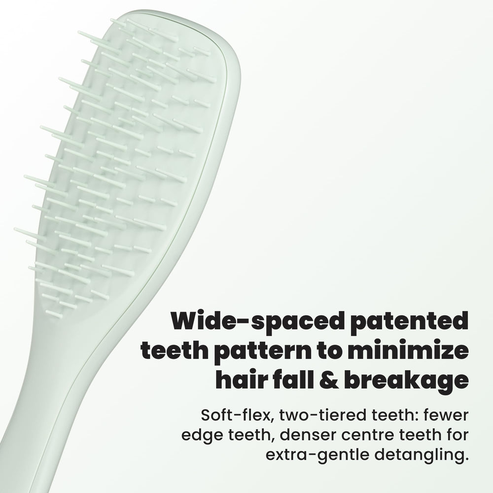 TANGLE TEEZER side profile highlighting ergonomic shape for comfortable handling