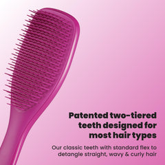 TANGLE TEEZER back label with usage details and ingredients for informed care
