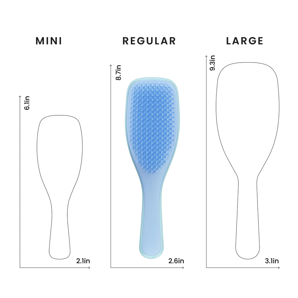 TANGLE TEEZER packed in a toiletry bag for easy travel and on-the-go styling