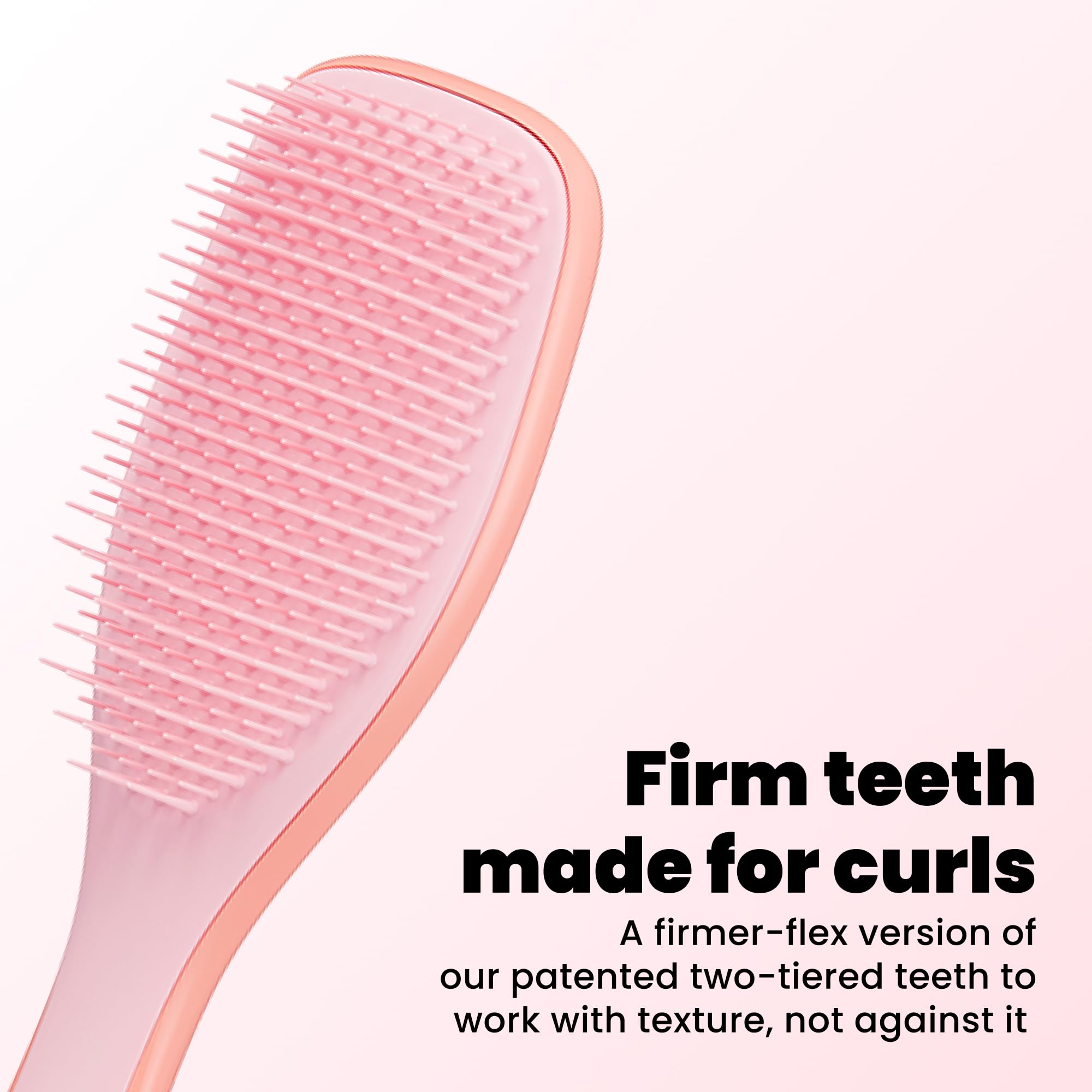 TANGLE TEEZER side profile highlighting ergonomic shape for control