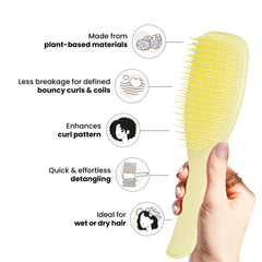 TANGLE TEEZER used in shower distributing conditioner for smoother curls