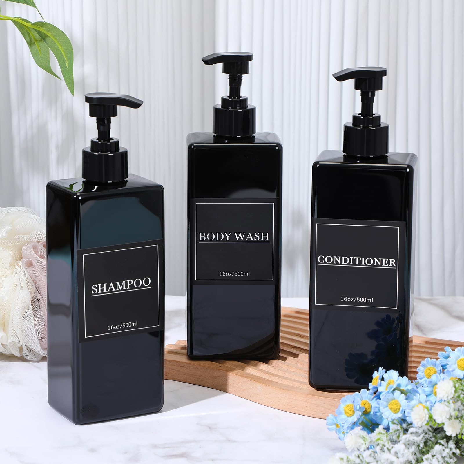 Tanlade staged in bathroom setting showing tidy shower storage benefit