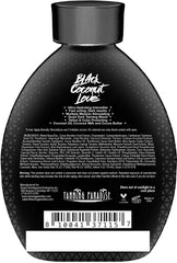TANNING PARADISE lotion texture close-up showing smooth hydrating finish