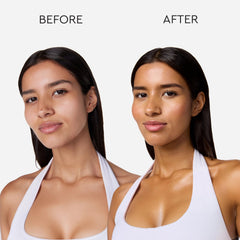 Tanologist product texture close-up highlighting clear fast-dry formula and no transfer