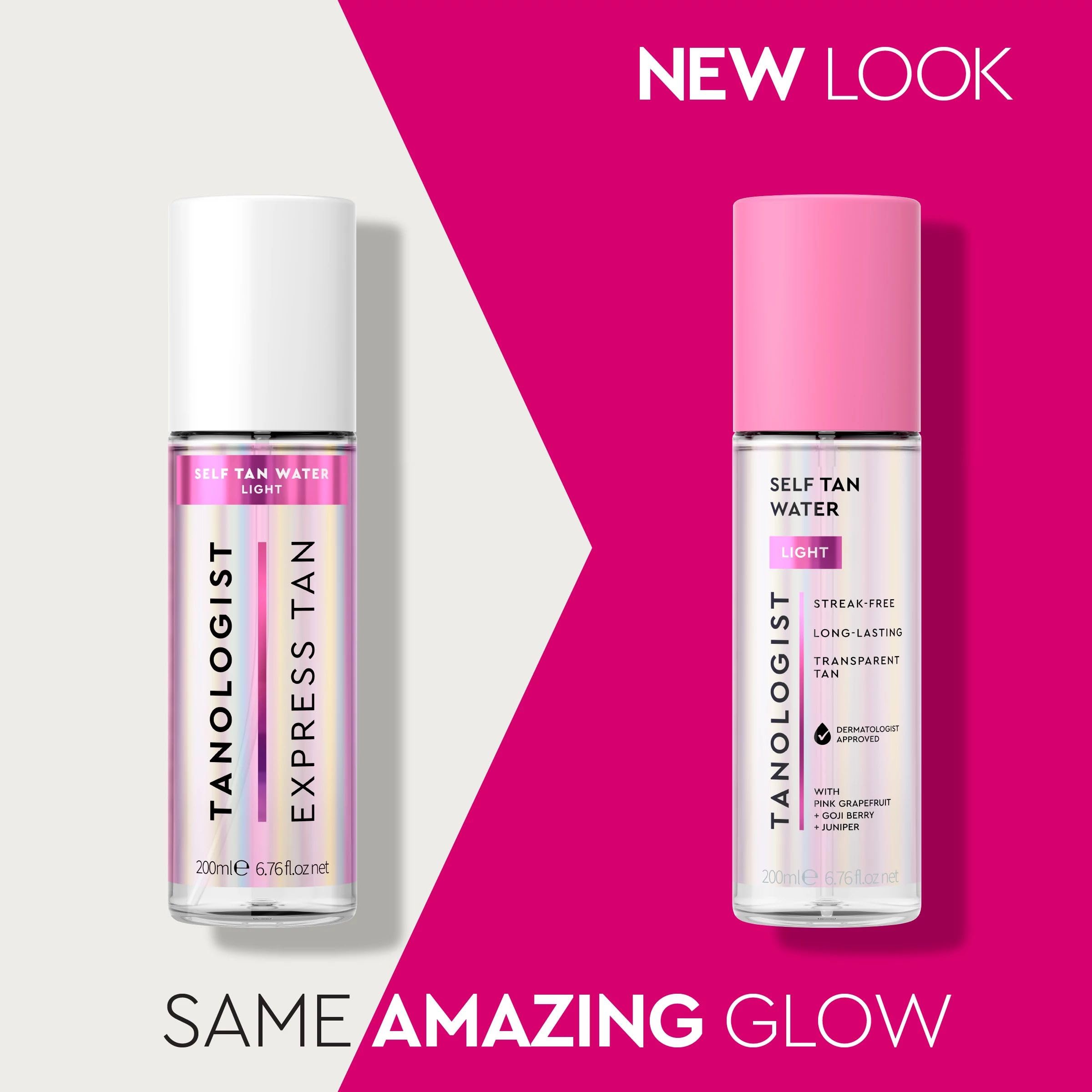 Tanologist clear self-tan water texture close-up highlighting lightweight absorbency