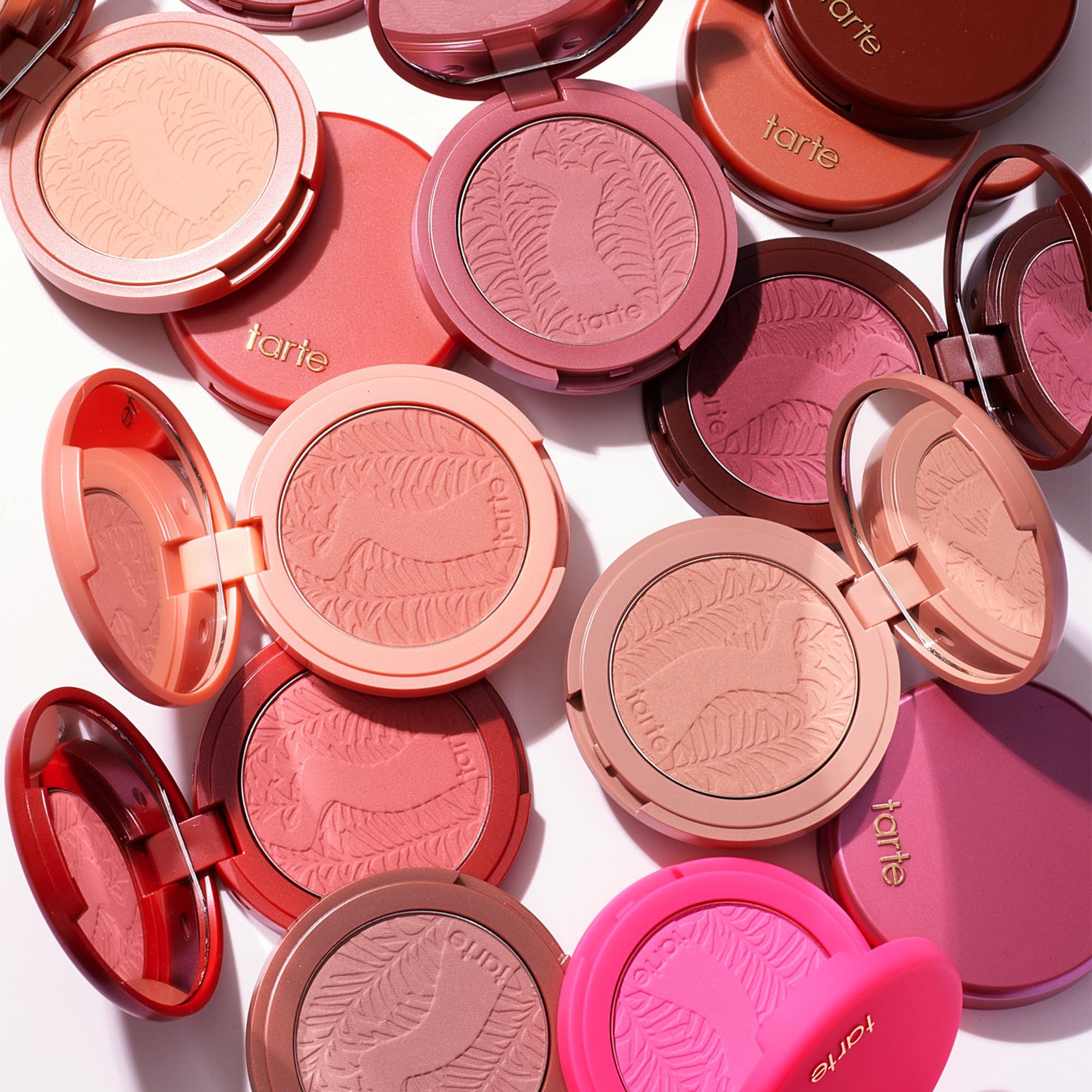 tarte application on cheek showing natural airbrushed finish benefit