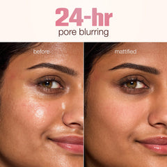tarte close-up metal rollerball applicator demonstrating cooling sculpting benefit