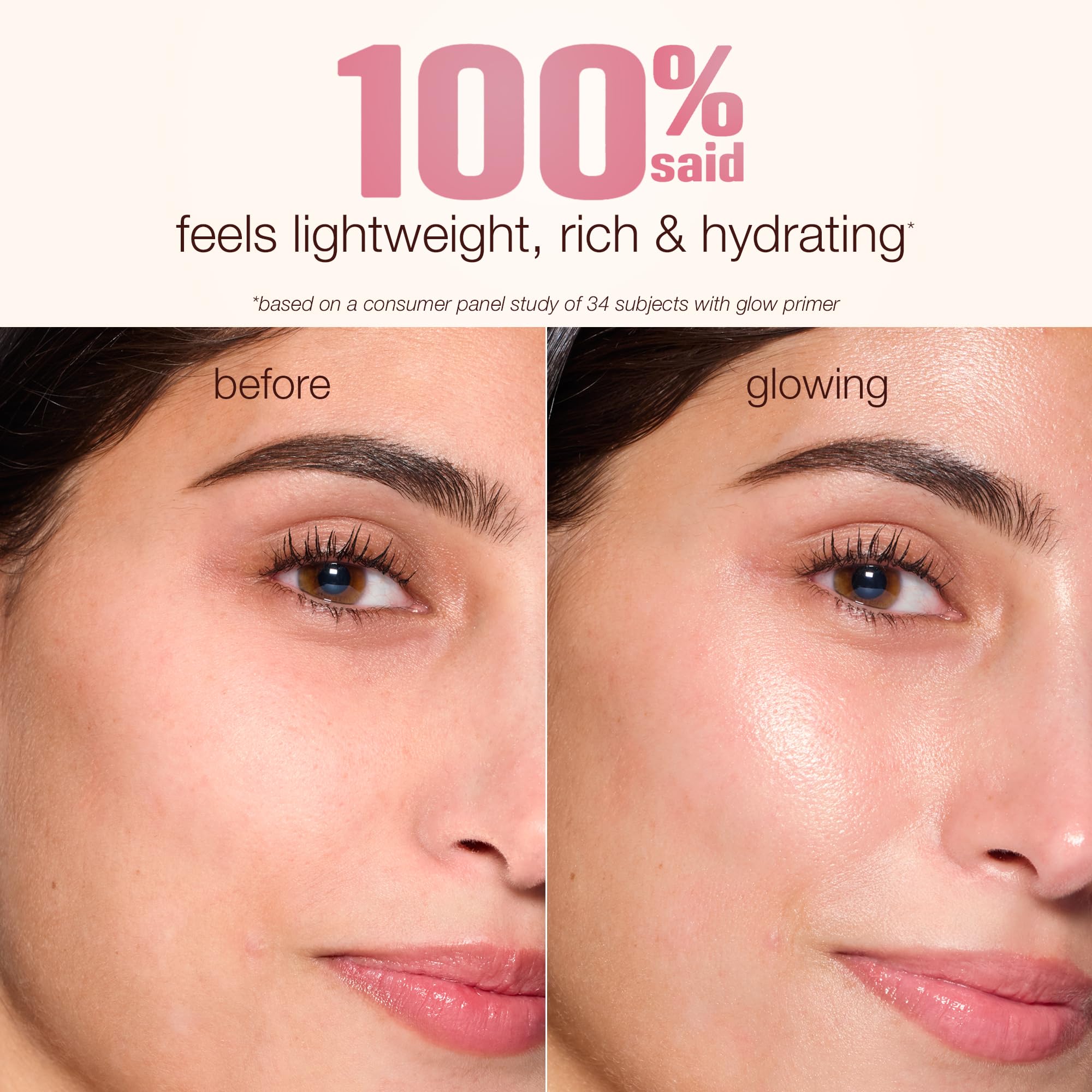 tarte swatch of matte finish showing pore-blurring texture