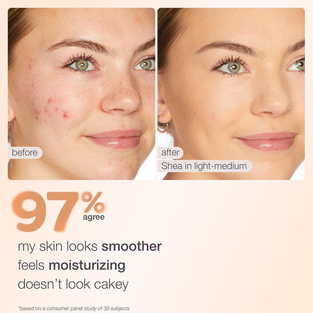 tarte label closeup reveals triple-B complex ingredients and non-irritating formula