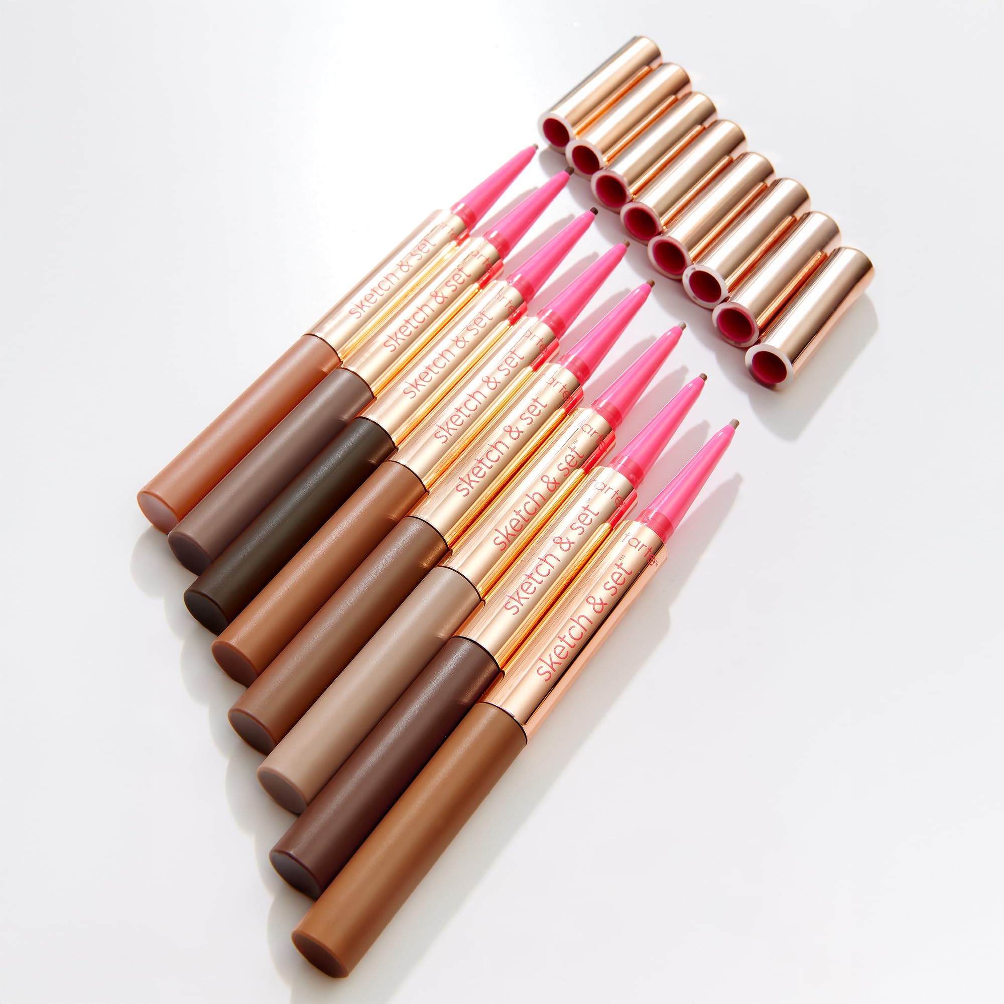 tarte before and after brows showing fuller, natural-looking shape