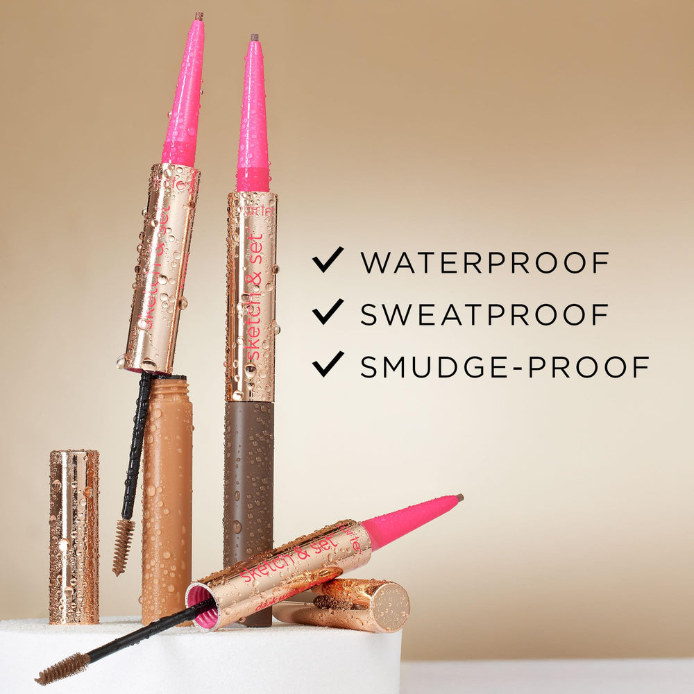 tarte application on eyebrow demonstrating easy, precise filling