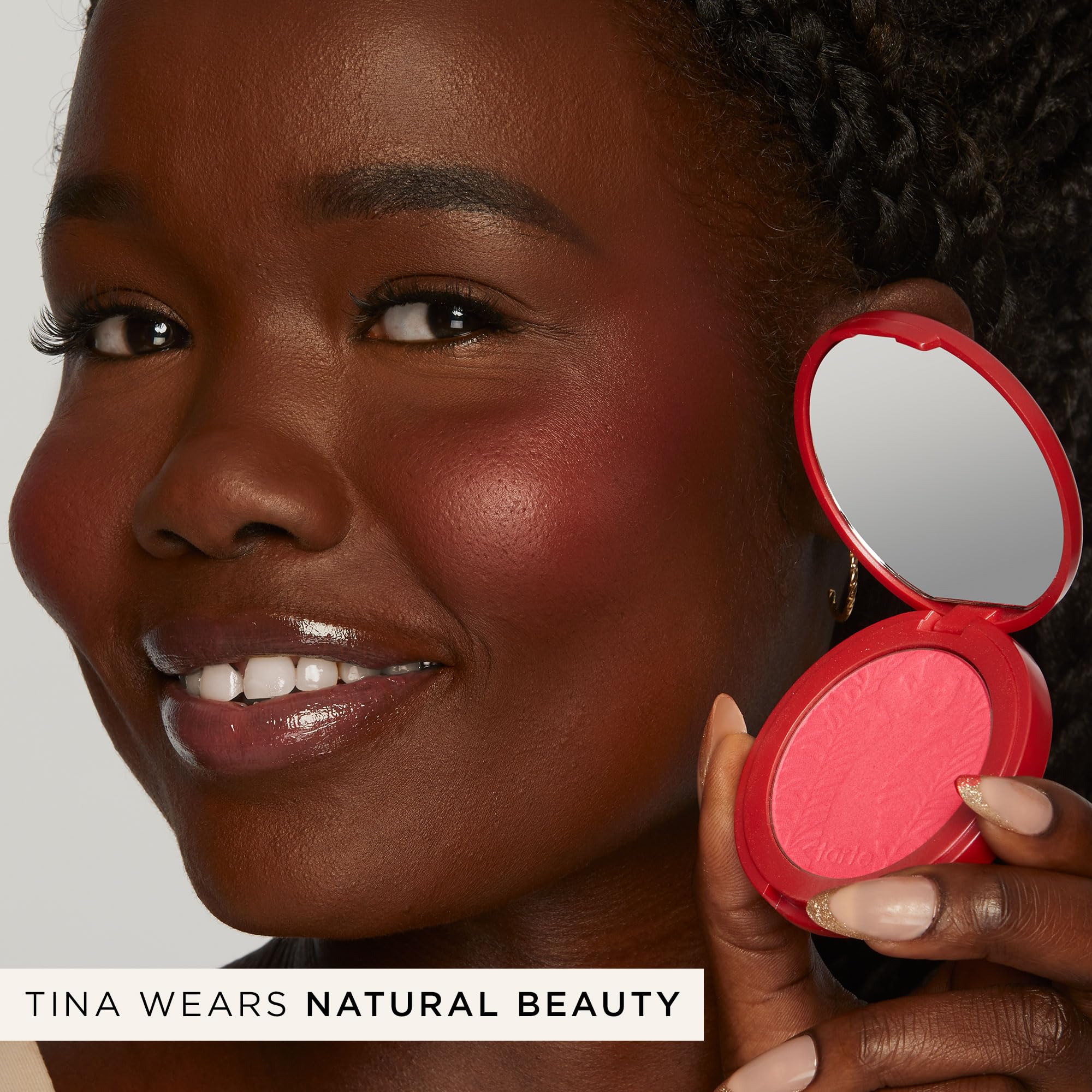 tarte swatch on forearm showing buildable color and natural finish