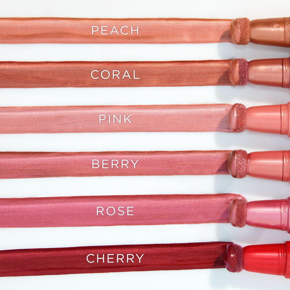tarte berry shade swatched on hand showing buildable color payoff