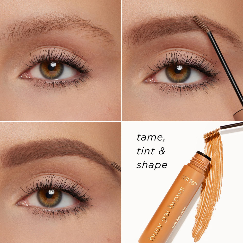 tarte taupe shade label close-up showing shade information and clarity