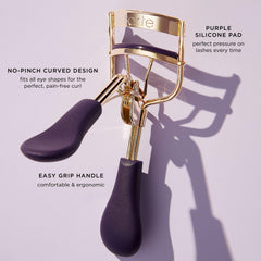 tarte curler paired with mini travel mascara for on-the-go lash lift