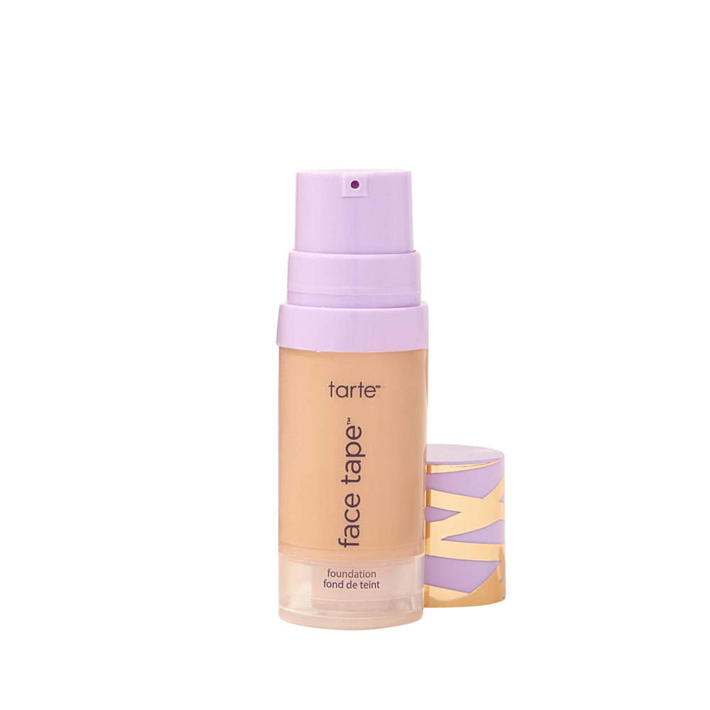 tarte front packaging showing travel-size foundation and benefit of reliable coverage