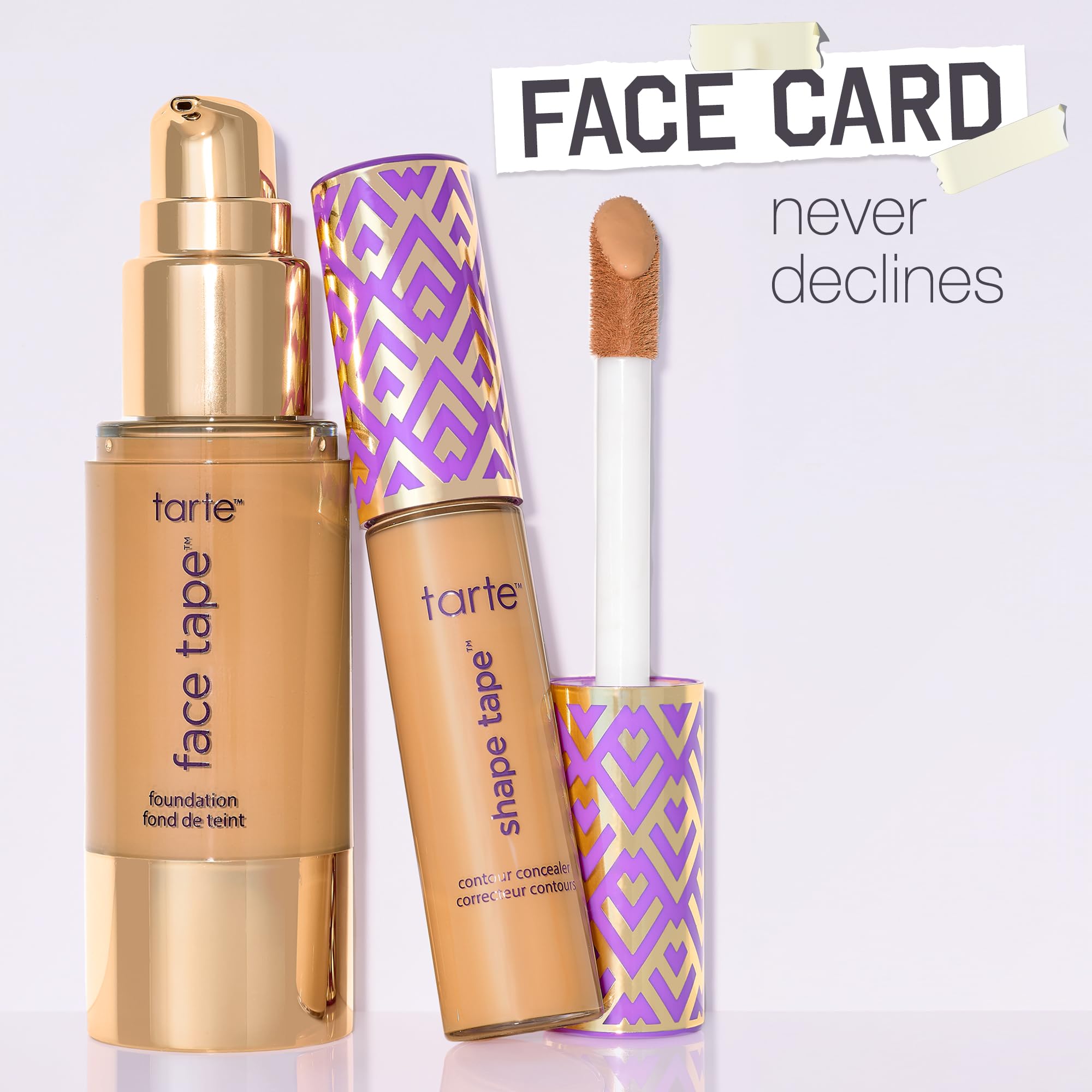 tarte face tape ingredient callout showing snow mushroom and hyaluronic benefits