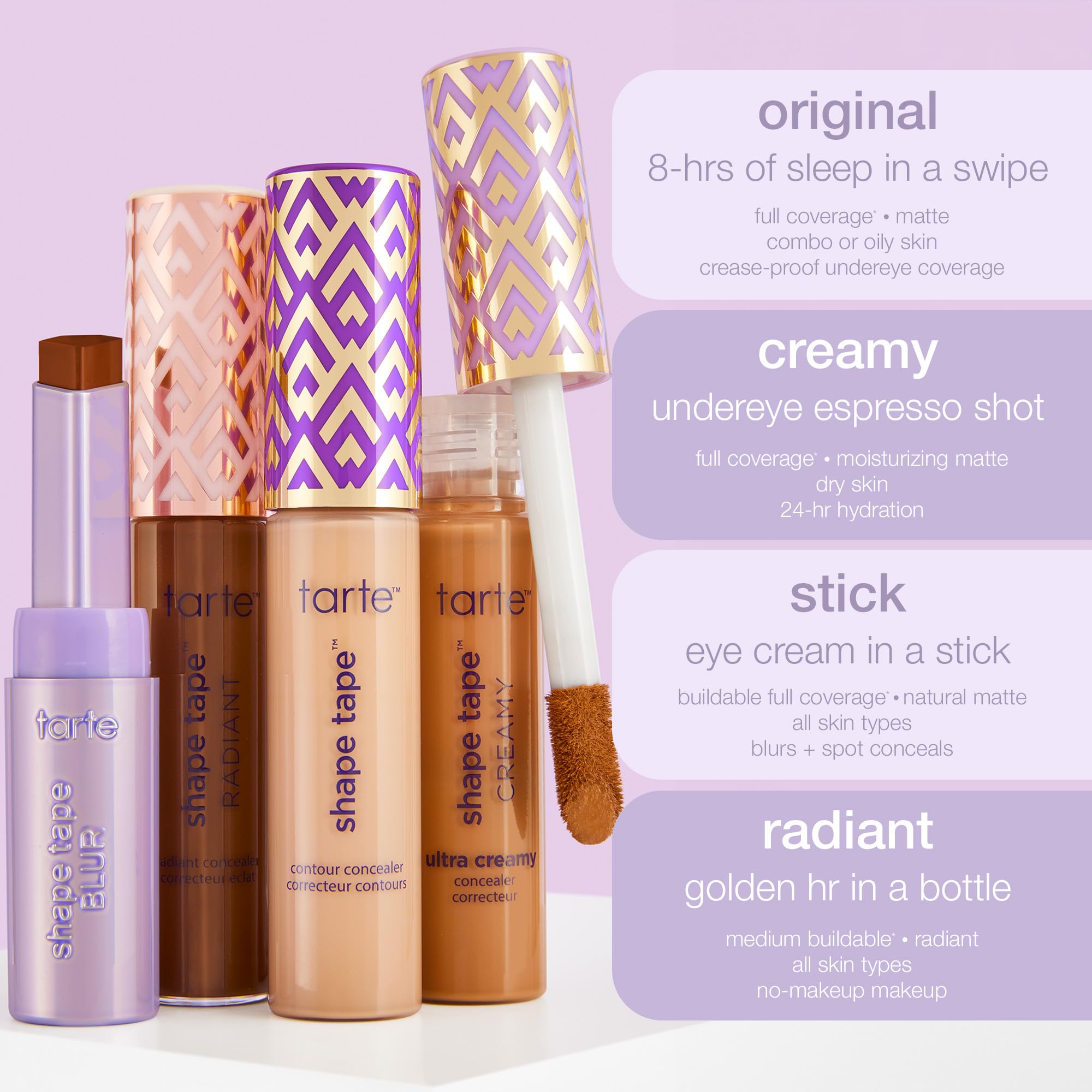 tarte triple hyaluronic callout image showcasing long-lasting hydration