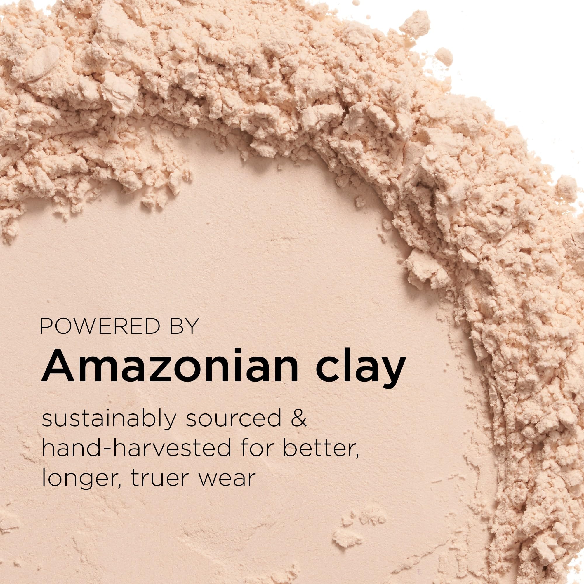 tarte model applying powder to t-zone demonstrating oil control benefit