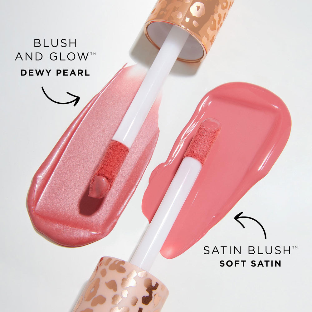 tarte maneater on model cheek displays dewy flush and lifted cheek effect