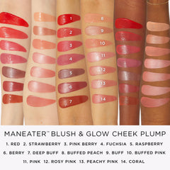 tarte maneater with spoon scale illustrates product size and travel-friendly benefit