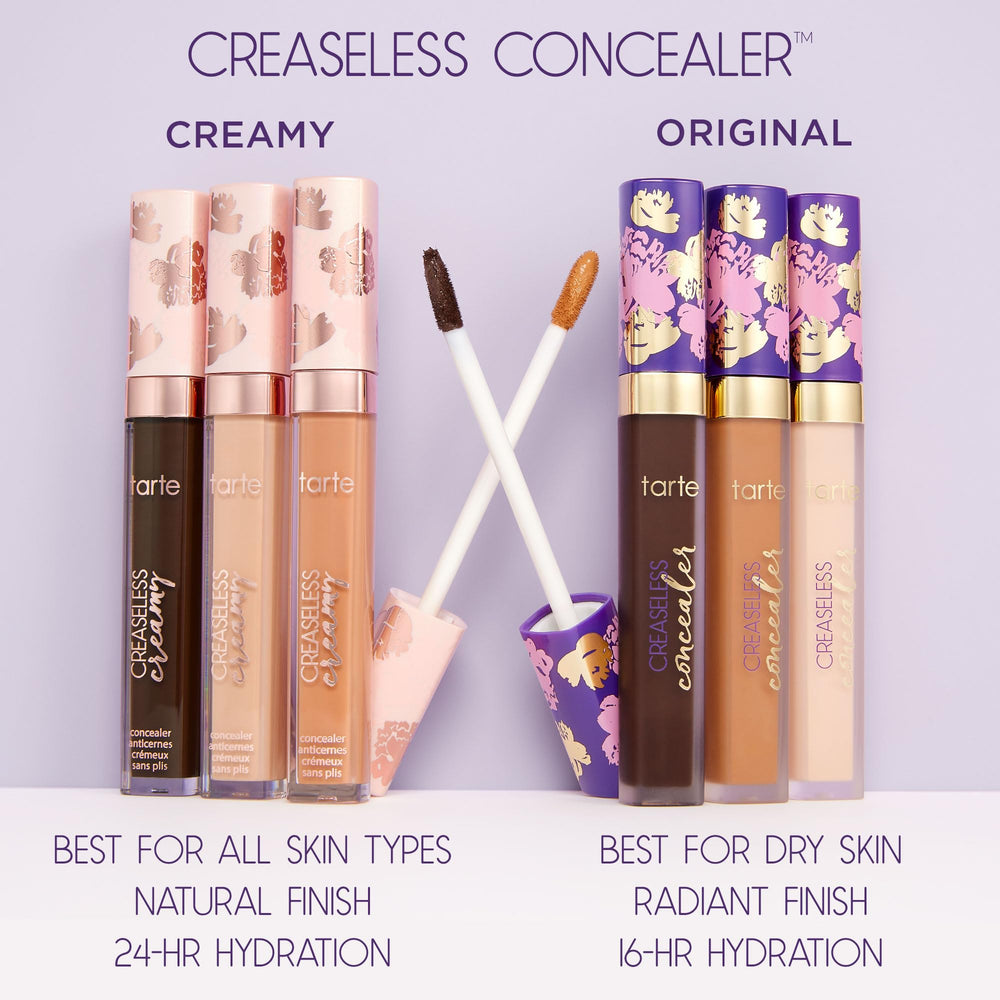tarte concealer light shade bottle label displaying shade name and finish