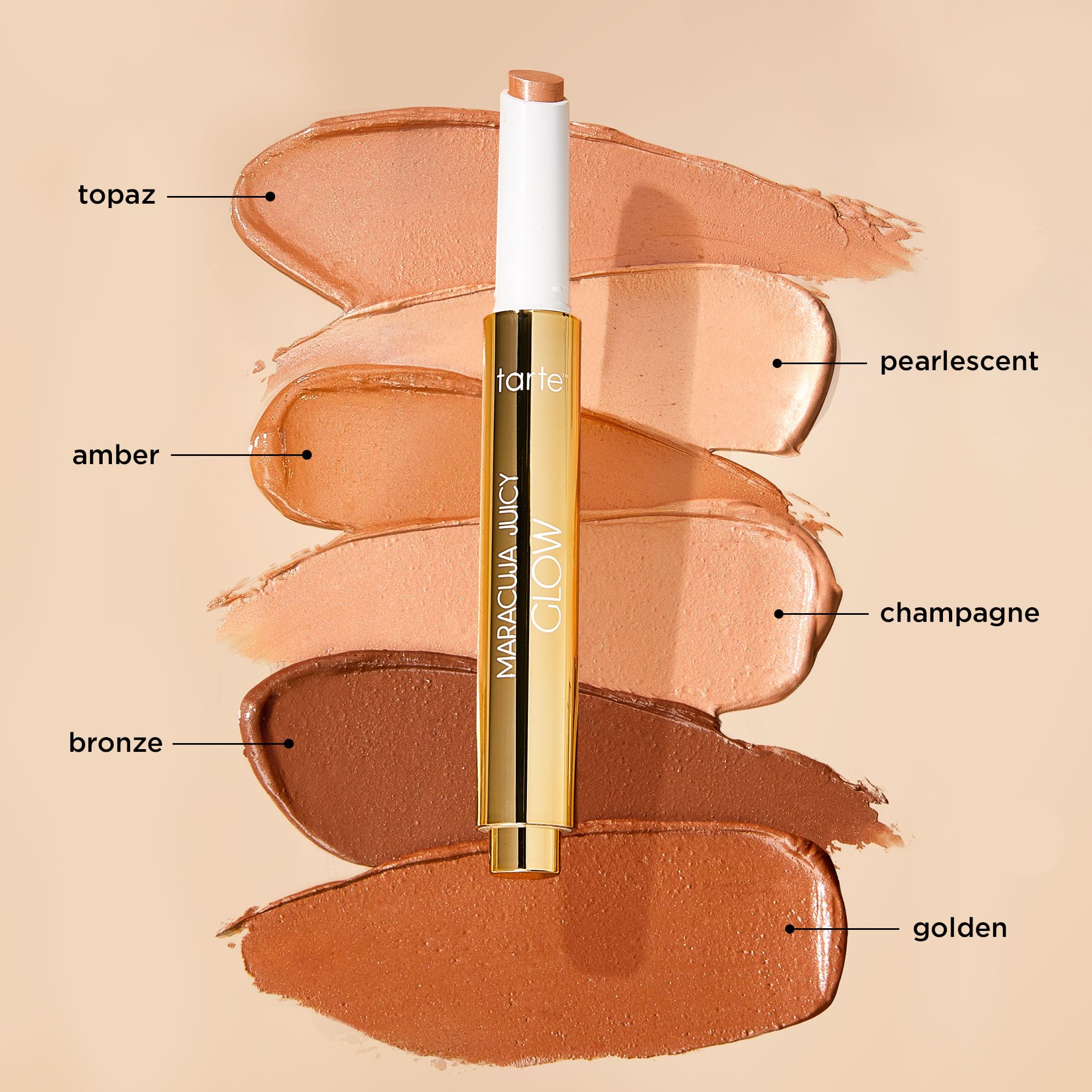 tarte product on bridge of nose showing subtle height and luminous sheen