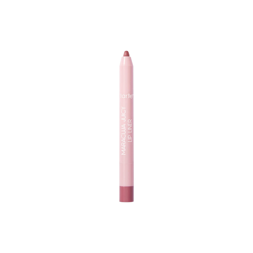 tarte maracuja juicy lip liner front packaging showing mauve shade and travel size benefit